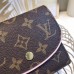 Louis Vuitton Ariane Monogram Canvas Short Wallet M62037 Pink