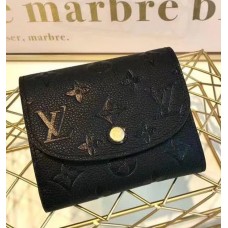 Louis Vuitton Ariane Monogram Empreinte Leather Short Wallet M64148 Noir