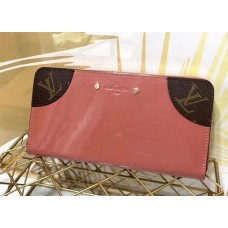 Louis Vuitton Sarah Monogram Vernis Leather Zip Around Wallet Pink 2018