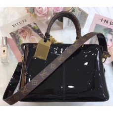 Louis Vuitton Patent Calf Leather Tote Miroir Bag M54626 Noir 2018