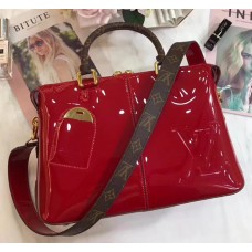 Louis Vuitton Patent Calf Leather Tote Miroir Bag M54640 Red 2018