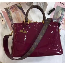 Louis Vuitton Patent Calf Leather Tote Miroir Bag M54640 Fuchsia 2018