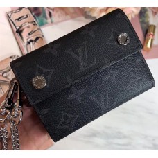 Louis Vuitton Rivets Chain Wallet M63510 Monogram Eclipse Canvas 2018