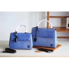 Louis Vuitton Cluny BB/MM Handbag in Epi Leather M41338 Blue