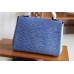 Louis Vuitton Cluny BB/MM Handbag in Epi Leather M41338 Blue