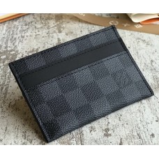 Louis Vuitton Men's Double Card Holder M62170 Damier Graphite Canvas