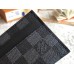 Louis Vuitton Men's Double Card Holder M62170 Damier Graphite Canvas
