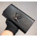 Louis Vuitton Epi leather Twist Wallet M61178 Black