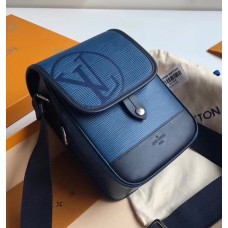 Louis Vuitton Men's Messenger Bag in Epi Leather M53497 Blue Azur 2017