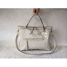 Louis Vuitton Monogram Empreinte Bastille Bag white