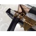 Louis Vuitton Epi Leather Trim Petite Malle Bag silver/black