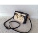 Louis Vuitton Epi Leather Trim Petite Malle Bag beige