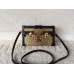 Louis Vuitton Epi Leather Trim Petite Malle Bag golden