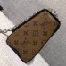 Louis Vuitton Studded Leather Monogram Reverse Coated Canvas Twsit MM Bag M54600 2017