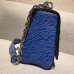 Louis Vuitton Epi Denim Twist MM Bag Studs And Colored Cabochons M54445 Blue 2017