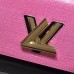 Louis Vuitton Epi Smooth Leather Twist Shoulder Bag MM Pink/Black 2017