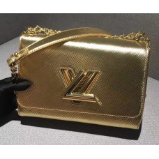 Louis Vuitton Epi Smooth Leather Twist Shoulder Bag MM Gold 2017