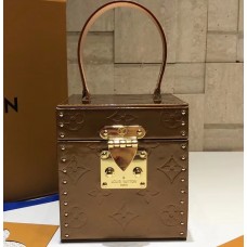 Louis Vuitton Vintage Monogram Vernis Bleecker Box Top Handle Bag Caramel 2019