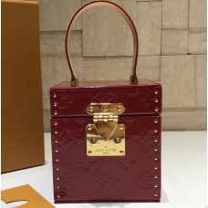 Louis Vuitton Vintage Monogram Vernis Bleecker Box Top Handle Bag Red 2019