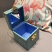 Louis Vuitton Vintage Monogram Vernis Bleecker Box Top Handle Bag Sky Blue 2019
