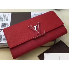 LOUIS VUITTON CAPUCINE WALLET M62132 RED 2017