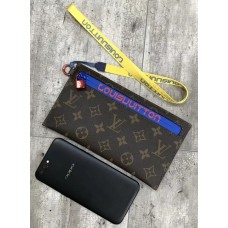 Louis Vuitton Monogram Canvas Small Pouch Clutch Blue 2018