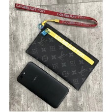 Louis Vuitton Monogram Canvas Small Pouch Clutch Yellow 2018