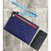 Louis Vuitton Monogram Canvas Large Pouch Clutch Blue/Red 2018