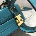 Louis Vuitton Croco Pattern Petite Boite Chapeau Bag Cyan 2018