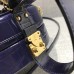 Louis Vuitton Croco Pattern Petite Boite Chapeau Bag Navy Blue 2018