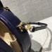 Louis Vuitton Croco Pattern Petite Boite Chapeau Bag Navy Blue 2018