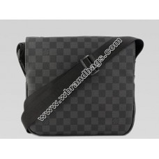 LOUIS VUITTON DAMIER GRAPHITE CANVAS NAVIGLIO SHOULDER BAG