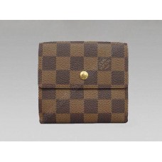 Louis Vuitton Damier Ebene Canvas Snapped Billfold &amp; Coin Purse