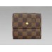 Louis Vuitton Damier Ebene Canvas Snapped Billfold &amp; Coin Purse