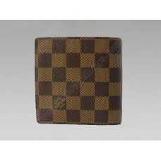 LOUIS VUITTON DAMIER EBENE CANVAS WALLET WITH COIN POCKE