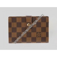 LOUIS VUITTON DAMIER EBENE CANVAS FRENCH PURSE