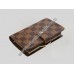 LOUIS VUITTON DAMIER EBENE CANVAS FRENCH PURSE