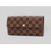 LOUIS VUITTON DAMIER EBENE CANVAS SARAH WALLET