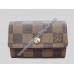 LOUIS VUITTON DAMIER EBENE CANVAS PORTE MONNAIE PLAT(WALLET)