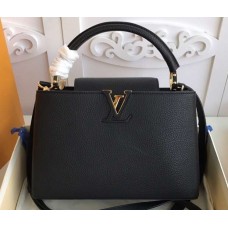 Louis Vuitton Capucines PM Bag M42259 Black/Gold