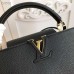 Louis Vuitton Capucines PM Bag M42259 Black/Gold