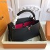 Louis Vuitton Capucines PM Bag M42242 Black/Silver