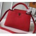 Louis Vuitton Capucines PM Bag M42237 Red/Silver