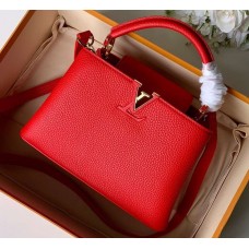 Louis Vuitton Capucines BB Bag M52689 Red/Gold