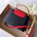 Louis Vuitton Capucines PM Bag Colorblock M51814 Black/Apricot/Red