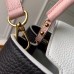 Louis Vuitton Capucines PM Bag Colorblock M52988 Black/White/Pink