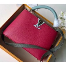 Louis Vuitton Capucines PM Bag Colorblock M51779 Lie de Vin