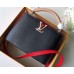 Louis Vuitton Capucines BB Bag Colorblock Black/Apricot/Red