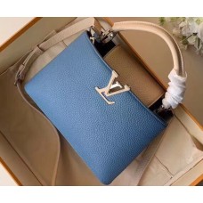 Louis Vuitton Capucines BB Bag Colorblock M52986 Bleu Naval