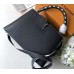 Louis Vuitton Capucines PM Bag Braided Threads Handle M52389 Black